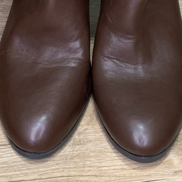 G.h BASS CO FAUX LEATHER HIGH ZIP BOOT 3” HEEL SIZE 10 - Picture 9 of 11